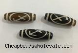 DZI458 10*30mm drum tibetan agate dzi beads wholesale