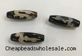 DZI479 10*30mm drum tibetan agate dzi beads wholesale