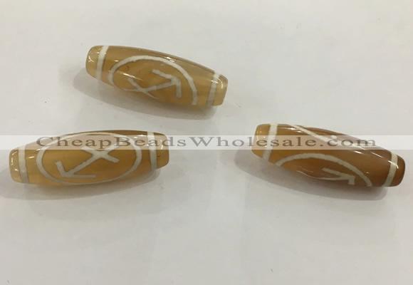 DZI500 10*30mm drum tibetan agate dzi beads wholesale