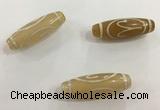 DZI503 10*30mm drum tibetan agate dzi beads wholesale