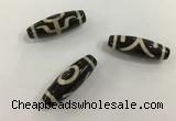 DZI506 10*30mm drum tibetan agate dzi beads wholesale