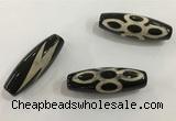 DZI512 10*30mm drum tibetan agate dzi beads wholesale