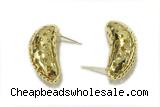 EARR19 13*32mm copper earrings gold plated