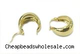 EARR36 20mm copper earrings gold plated