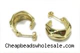 EARR43 20mm copper earrings gold plated