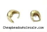 EARR52 14*16mm copper earrings gold plated