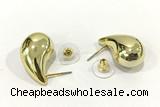 EARR60 15*25mm copper earrings gold plated