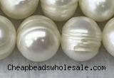 FWP110 15 inches 10mm - 11mm potato white freshwater pearl strands