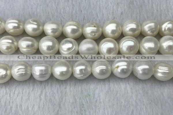 FWP131 15 inches 12mm - 13mm potato white freshwater pearl strands