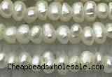 FWP14 14.5 inches 1.8mm potato white freshwater pearl strands