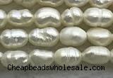 FWP151 14.5 inches 2.5mm rice white freshwater pearl strands