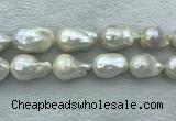 FWP366 15 inches 16mm - 18mm baroque freshwater nucleated pearl beads