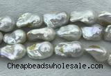 FWP368 15 inches 18mm - 22mm baroque freshwater nucleated pearl beads