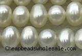 FWP41 14.5 inches 4mm - 5mm potato white freshwater pearl strands