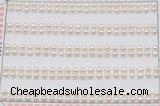 FWP450 half-drilled 3-3.5mm bread freshwater pearl beads