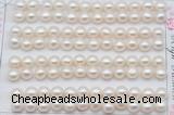 FWP457 half-drilled 6.5-7mm bread freshwater pearl beads