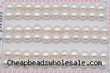 FWP459 half-drilled 7.5-8mm bread freshwater pearl beads