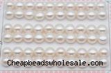 FWP461 half-drilled 8.5-9mm bread freshwater pearl beads