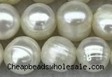 FWP66 15 inches 7mm - 8mm potato white freshwater pearl strands