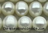 FWP71 15 inches 7mm - 8mm potato white freshwater pearl strands