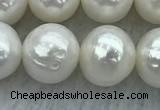 FWP86 15 inches 8mm - 9mm potato white freshwater pearl strands