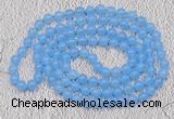 GMN09 Hand-knotted 8mm candy jade 108 beads mala necklaces