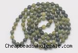 GMN126 Hand-knotted 6mm Canadian jade 108 beads mala necklaces