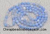 GMN411 Hand-knotted 8mm, 10mm banded agate 108 beads mala necklaces