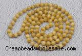 GMN491 Hand-knotted 8mm, 10mm golden tiger eye 108 beads mala necklaces