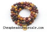 GMN7033 8mm mookaite 108 mala beads wrap bracelet necklace