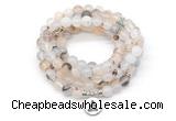 GMN7064 8mm montana agate 108 mala beads wrap bracelet necklaces