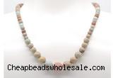 GMN7308 serpentine jasper graduated beaded necklace & bracelet set