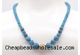 GMN7327 apatite graduated beaded necklace & bracelet set