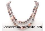 GMN8014 18 - 36 inches 8mm, 10mm Botswana agate 54, 108 beads mala necklaces