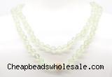 GMN8025 18 - 36 inches 8mm, 10mm prehnite 54, 108 beads mala necklaces