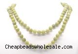 GMN8031 18 - 36 inches 8mm, 10mm China jade 54, 108 beads mala necklaces