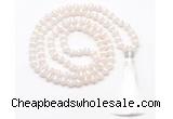 GMN8488 8mm, 10mm Tibetan agate 27, 54, 108 beads mala necklace with tassel