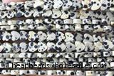 HEAR47 15 inches 6mm heart dalmatian jasper beads