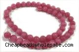 JADE111 15 inches 8mm round honey jade gemstone beads