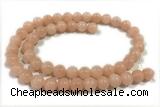 JADE135 15 inches 6mm round honey jade gemstone beads