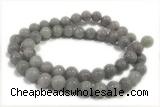 JADE154 15 inches 4mm round honey jade gemstone beads