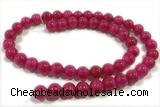 JADE160 15 inches 6mm round honey jade gemstone beads