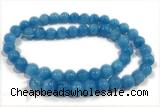 JADE204 15 inches 4mm round honey jade gemstone beads