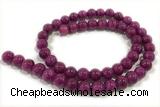 JADE211 15 inches 8mm round honey jade gemstone beads