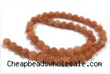 JADE219 15 inches 4mm round honey jade gemstone beads