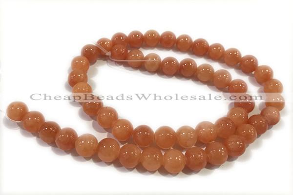 JADE219 15 inches 4mm round honey jade gemstone beads