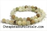 JADE239 15 inches 4mm round honey jade gemstone beads