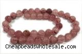 JADE26 15 inches 8mm round mashan jade gemstone beads