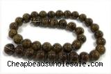 JADE262 15 inches 10mm round honey jade gemstone beads