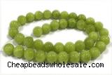 JADE274 15 inches 4mm round honey jade gemstone beads